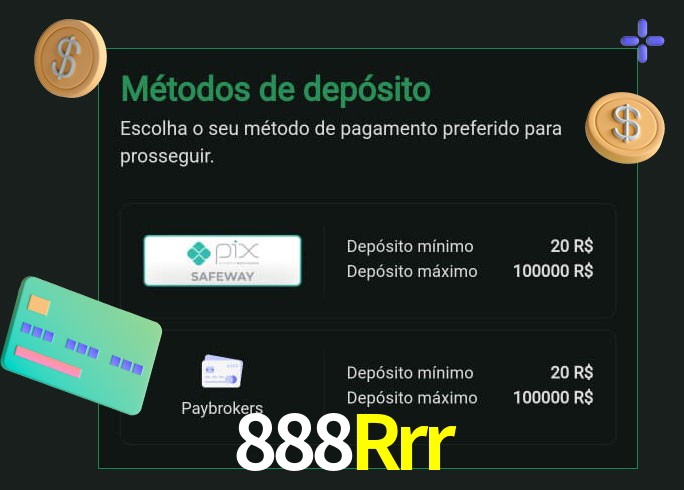 O cassino 888Rrr oferece uma grande variedade de métodos de pagamento